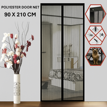 Mesh Screen Net Home Magnetic Foldable Anti Mosquito Door Curtains